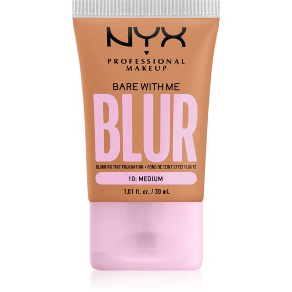 NYX Professional Makeup NYX Professional Makeup Bare With Me Blur Tint vlažilni tekoči puder odtenek 10 Medium 30 ml