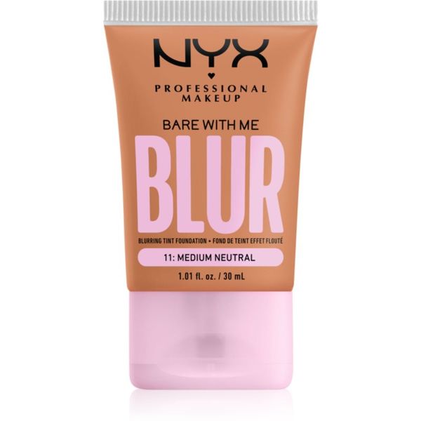 NYX Professional Makeup NYX Professional Makeup Bare With Me Blur Tint vlažilni tekoči puder odtenek 11 Medium Neutral 30 ml