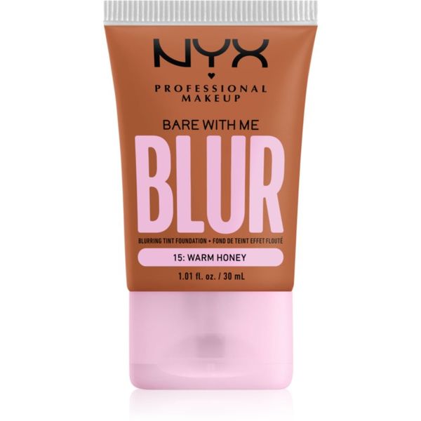 NYX Professional Makeup NYX Professional Makeup Bare With Me Blur Tint vlažilni tekoči puder odtenek 15 Warm Honey 30 ml