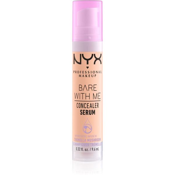 NYX Professional Makeup NYX Professional Makeup Bare With Me Concealer Serum vlažilni korektor 2 v 1 odtenek 2.5 Medium Vanilla 9,6 ml