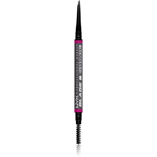 NYX Professional Makeup NYX Professional Makeup Blade & Shade svinčnik za obrvi s krtačko odtenek 11 Grey g