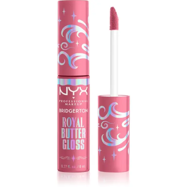 NYX Professional Makeup NYX Professional Makeup Bridgerton Royal Butter Gloss sijaj za ustnice odtenek 01 Angel Food Cake 8 ml