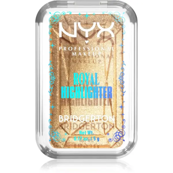 NYX Professional Makeup NYX Professional Makeup Bridgerton Royal Highlighter osvetljevalec odtenek 02 Light Gold 5 g
