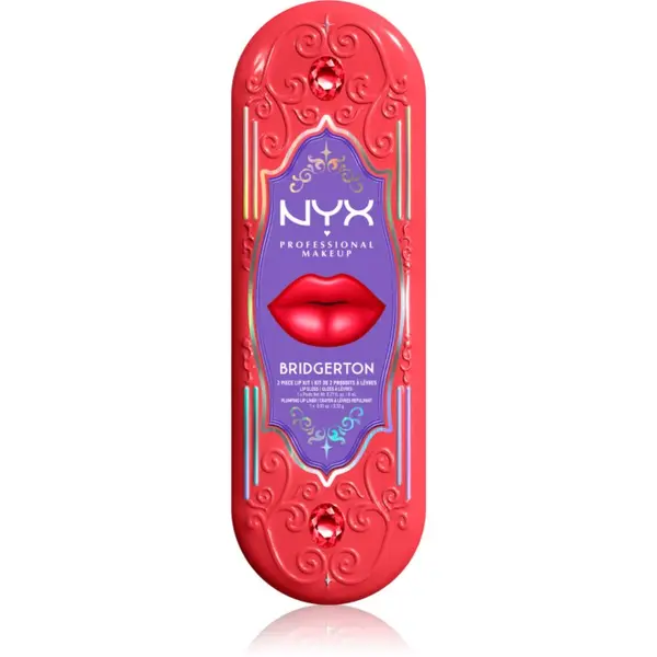 NYX Professional Makeup NYX Professional Makeup Bridgerton Royal Treasures set za ustnice odtenek 01 2 kos