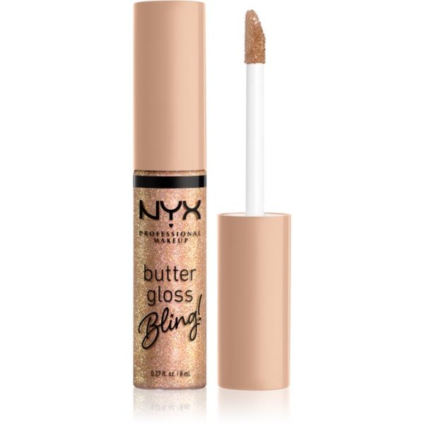 NYX Professional Makeup NYX Professional Makeup Butter Gloss Bling sijaj za ustnice bleščeč odtenek 01 Bring The Bling 8 ml