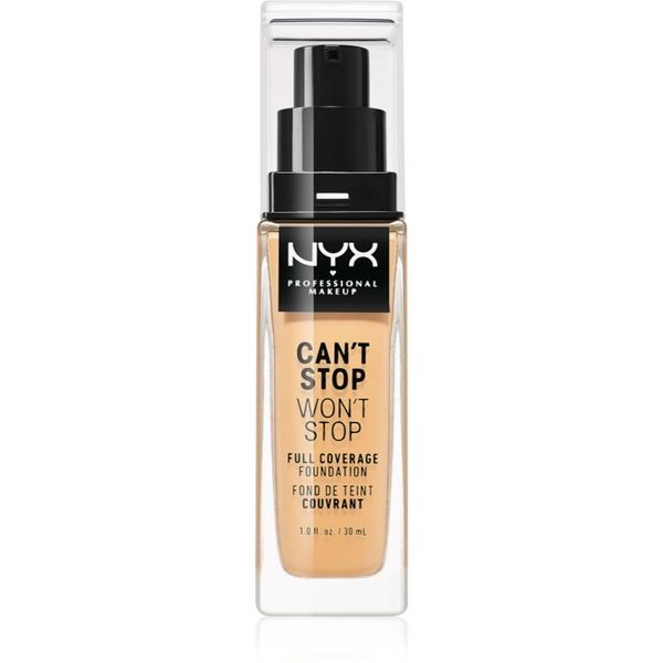 NYX Professional Makeup NYX Professional Makeup Can't Stop Won't Stop Full Coverage Foundation visoko prekrivni tekoči puder odtenek 10 Buff 30 ml