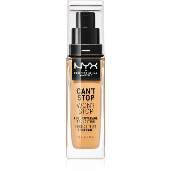 NYX Professional Makeup NYX Professional Makeup Can't Stop Won't Stop Full Coverage Foundation visoko prekrivni tekoči puder odtenek 12 Classic Tan 30 ml