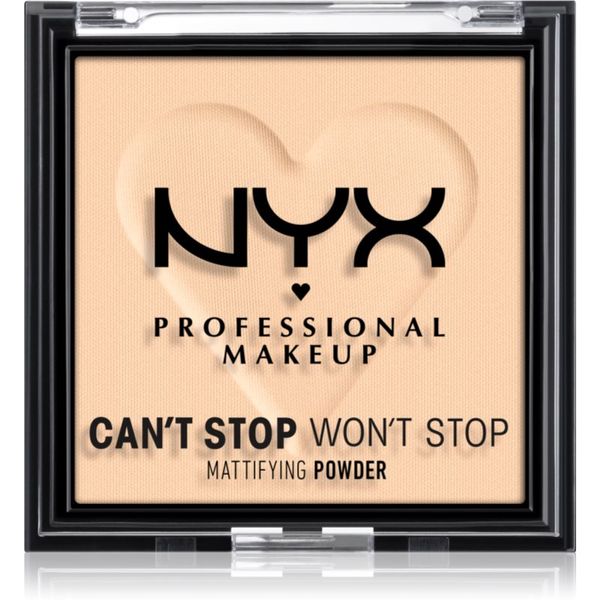 NYX Professional Makeup NYX Professional Makeup Can't Stop Won't Stop Mattifying Powder matirajoči puder odtenek 02 Light 6 g