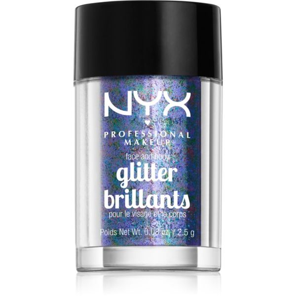 NYX Professional Makeup NYX Professional Makeup Face & Body Glitter Brillants bleščice za obraz in telo odtenek 11 Violet 2.5 g