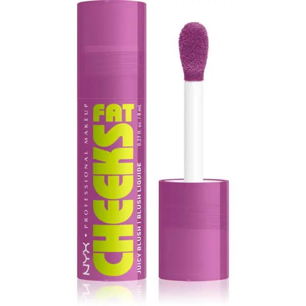 NYX Professional Makeup NYX Professional Makeup Fat Cheeks Juicy Blush tekoče rdečilo odtenek 08 Blueberry Burst 8 ml