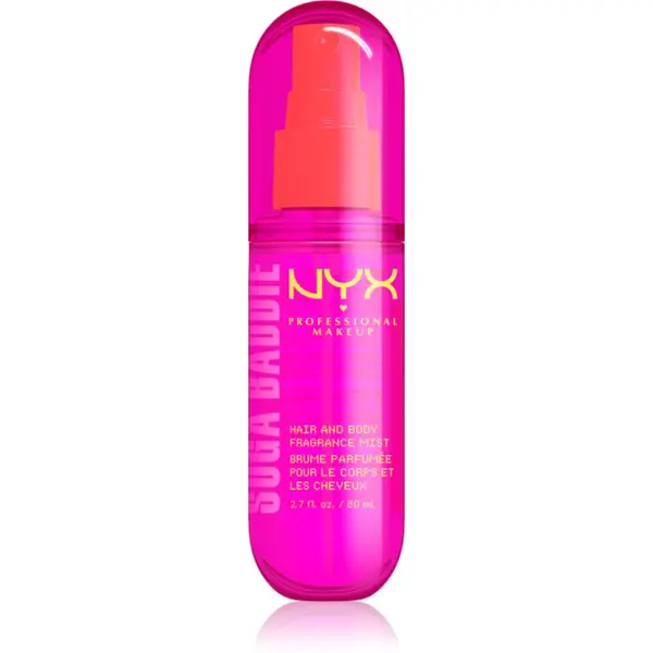 NYX Professional Makeup NYX Professional Makeup Fat Oil Body parfumska meglica za lase in telo z vonjem Suga Baddie 80 ml