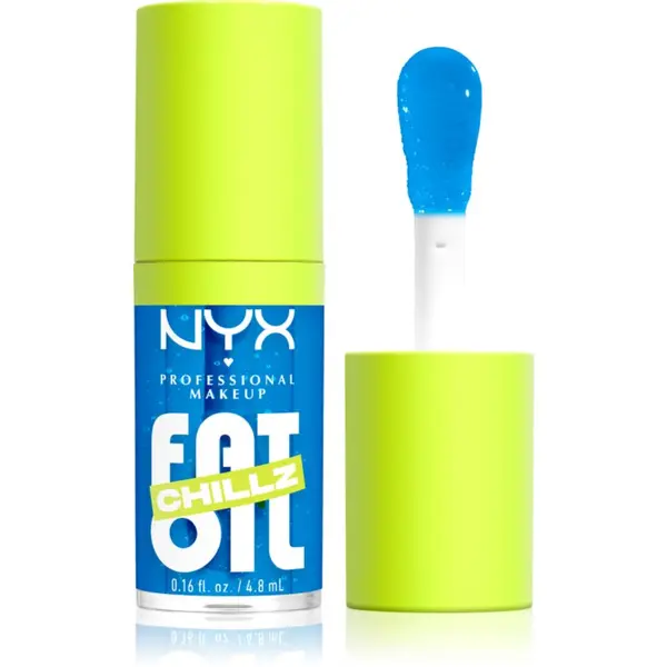 NYX Professional Makeup NYX Professional Makeup Fat Oil Chillz olje za ustnice s hladilnim učinkom odtenek Polar Peppermint 4.8 ml
