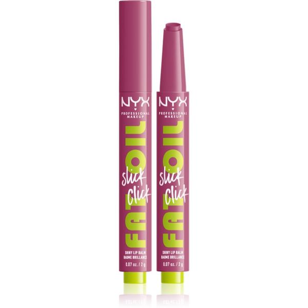 NYX Professional Makeup NYX Professional Makeup Fat Oil Slick Click tonirani balzam za ustnice odtenek 07 DM Me 2 g
