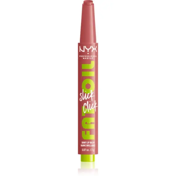 NYX Professional Makeup NYX Professional Makeup Fat Oil Slick Click tonirani balzam za ustnice odtenek 19 Caption This 2 g