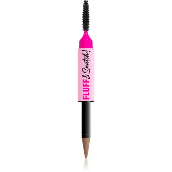 NYX Professional Makeup NYX Professional Makeup Fluff & Snatch svinčnik za obrvi s pudrastim učinkom odtenek Ash Blonde 1 g