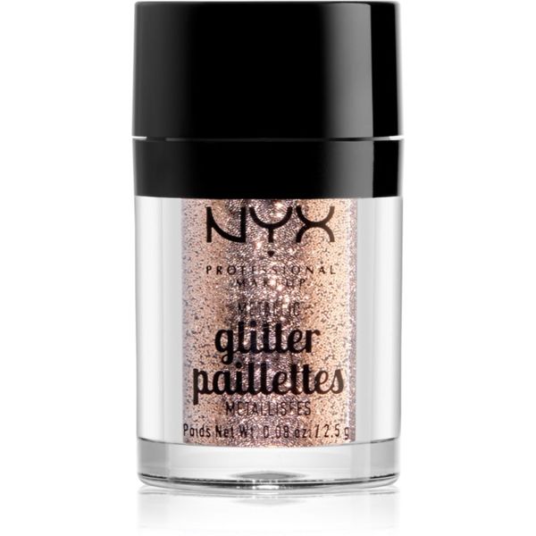 NYX Professional Makeup NYX Professional Makeup Glitter Goals metalične bleščice za obraz in telo odtenek 04 Goldstone 2.5 g