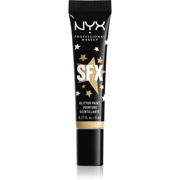 NYX Professional Makeup NYX Professional Makeup Halloween Glitter Paint bleščice za obraz in telo odtenek 02 Broomstick Baddie 8 ml