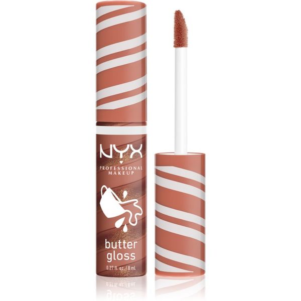 NYX Professional Makeup NYX Professional Makeup Holiday Butter Gloss sijaj za ustnice odtenek 02 Hot Cocoa Swirl 8 ml