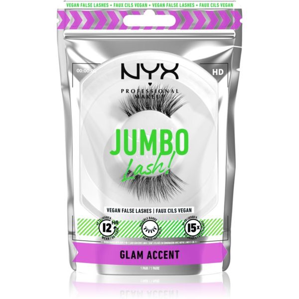 NYX Professional Makeup NYX Professional Makeup Jumbo Lash! umetne trepalnice vrsta 06 Glam Accent 1 par