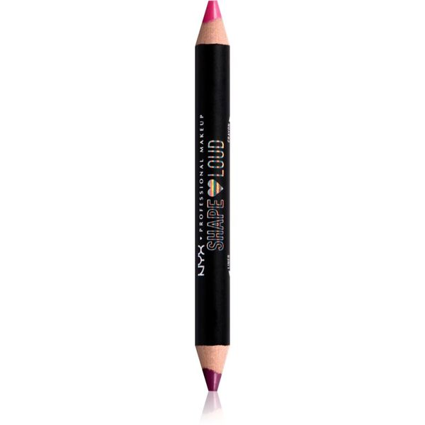 NYX Professional Makeup NYX Professional Makeup Lip Liner Duo Pride Line Loud šminka + svinčnik za ustnice z mat učinkom odtenek 04 - Its a Lewk