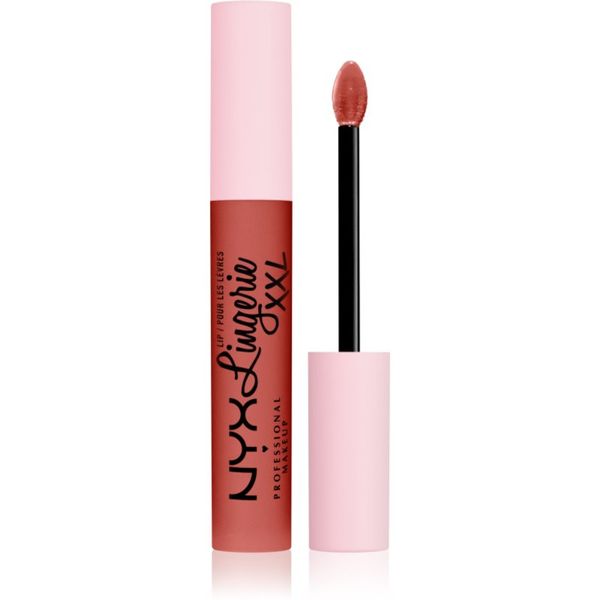 NYX Professional Makeup NYX Professional Makeup Lip Lingerie XXL tekoča šminka z mat učinkom odtenek 06 - Peach flirt 4 ml