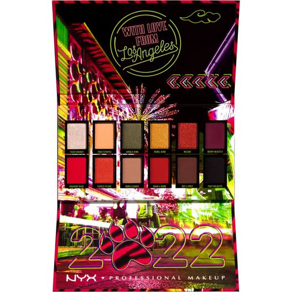 NYX Professional Makeup NYX Professional Makeup Lunar New Year 2022 paleta senčil za oči 12x0,85 g