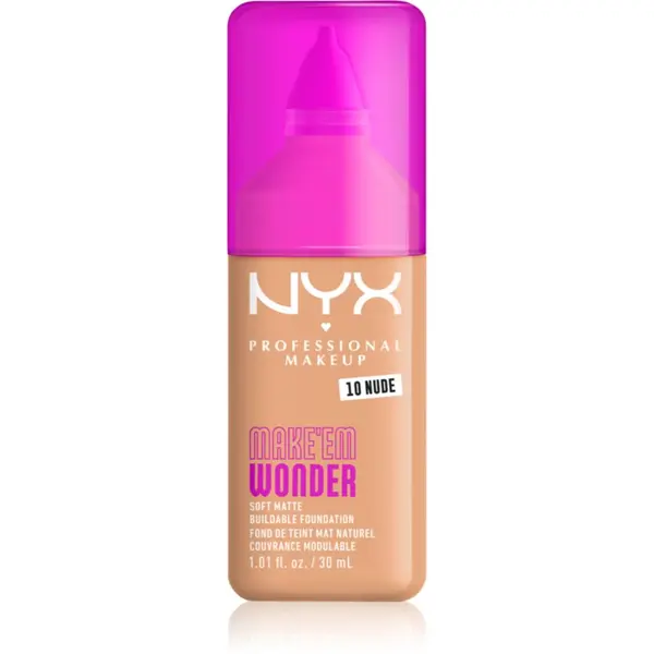 NYX Professional Makeup NYX Professional Makeup Make ‘Em Wonder lahka matirajoča podlaga odtenek 10 Nude 30 ml