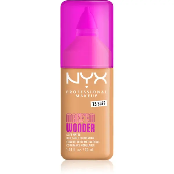 NYX Professional Makeup NYX Professional Makeup Make ‘Em Wonder lahka matirajoča podlaga odtenek 15 Buff 30 ml