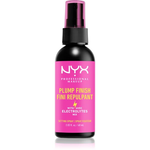 NYX Professional Makeup NYX Professional Makeup Plump Finish Setting Spray pršilo za fiksiranje make-upa z vitamini 60 ml