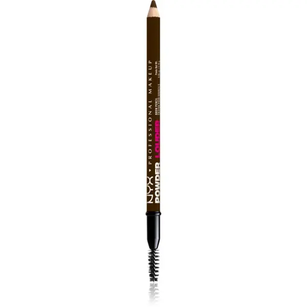 NYX Professional Makeup NYX Professional Makeup Powder Louder svinčnik za obrvi s krtačko odtenek Ash Brown 1 kos