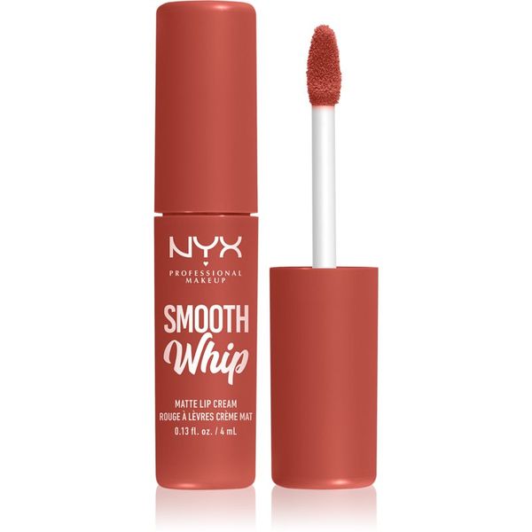 NYX Professional Makeup NYX Professional Makeup Smooth Whip Matte Lip Cream žametna šminka z gladilnim učinkom odtenek 04 Teddy Fluff 4 ml