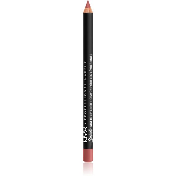 NYX Professional Makeup NYX Professional Makeup Suede Matte  Lip Liner mat svinčnik za ustnice odtenek 53 Brunch Me 1 g