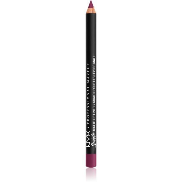 NYX Professional Makeup NYX Professional Makeup Suede Matte  Lip Liner mat svinčnik za ustnice odtenek 58 Girl, Bye 1 g