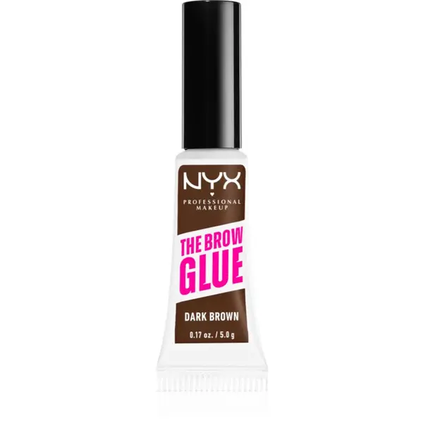 NYX Professional Makeup NYX Professional Makeup The Brow Glue gel za obrvi odtenek 04 Dark Brown 5 g