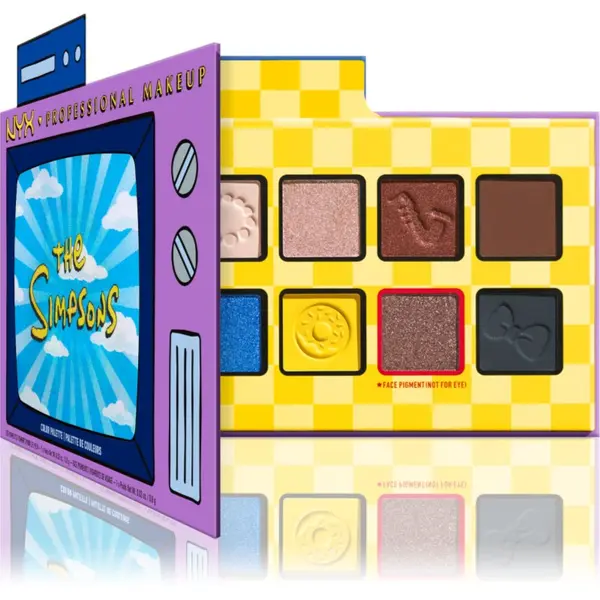 NYX Professional Makeup NYX Professional Makeup The Simpsons paleta senčil za oči 1 kos