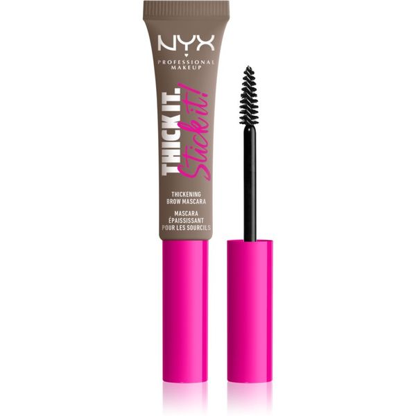 NYX Professional Makeup NYX Professional Makeup Thick it Stick It Brow Mascara maskara za obrvi odtenek 01 Taupe 7 ml