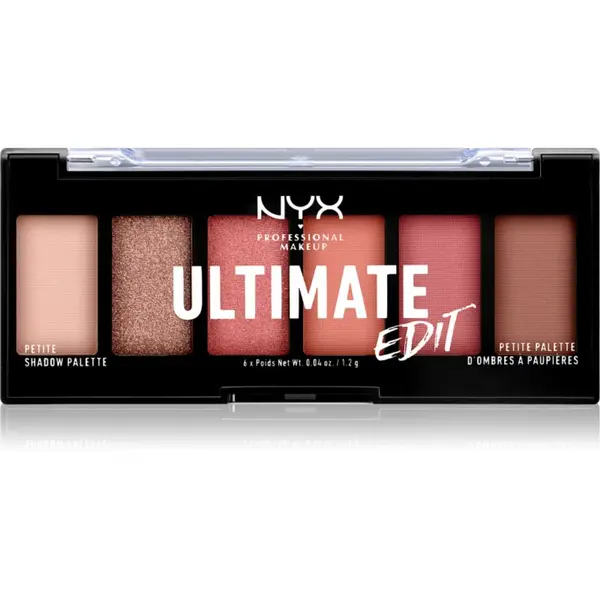 NYX Professional Makeup NYX Professional Makeup Ultimate Edit Petite Shadow paleta senčil za oči odtenek 01 Warm Neutrals 6x1.2 g