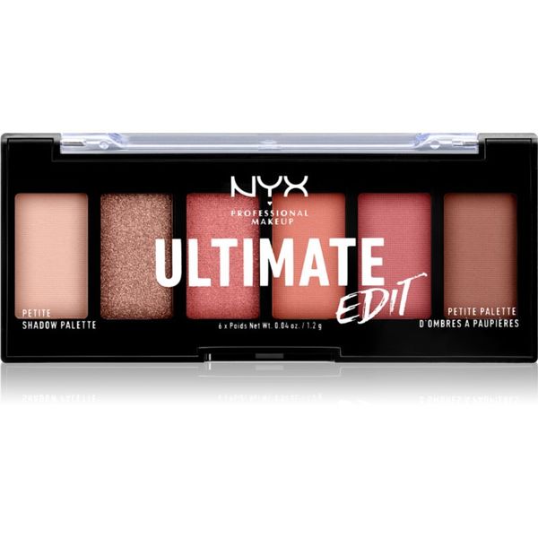 NYX Professional Makeup NYX Professional Makeup Ultimate Edit Petite Shadow paleta senčil za oči odtenek 01 Warm Neutrals 6x1.2 g