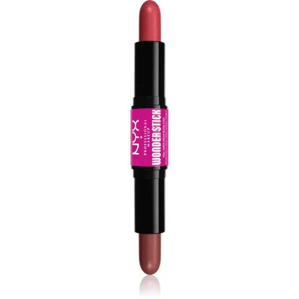 NYX Professional Makeup NYX Professional Makeup Wonder Stick Cream Blush obojestranski korektor odtenek 03 Coral N Deep Peach 2x4 g
