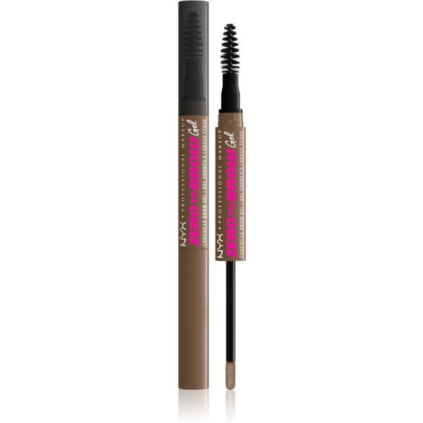 NYX Professional Makeup NYX Professional Makeup Zero To Brow Gel gel za obrvi z aplikatorjem odtenek 02 Ash Blonde 2 ml