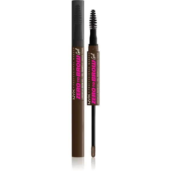 NYX Professional Makeup NYX Professional Makeup Zero To Brow Gel gel za obrvi z aplikatorjem odtenek 07 Espresso 2 ml