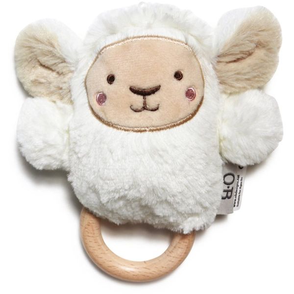 O.B Designs O.B Designs Bunny Soft Rattle Toy plišasta igrača z ropotuljico White 3m+ 1 kos