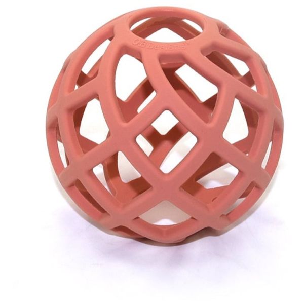 O.B Designs O.B Designs Eco-Friendly Teether Ball grizalo Blush 3m+ 1 kos