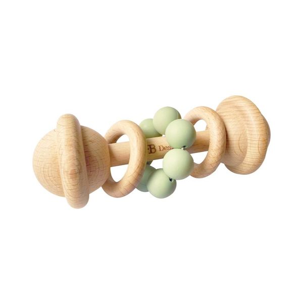 O.B Designs O.B Designs Rattle Toy ropotuljica Sage 3m+ 1 kos