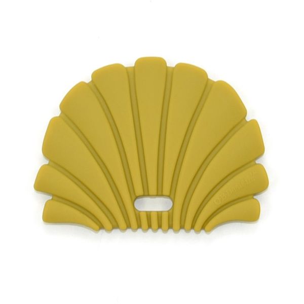 O.B Designs O.B Designs Shell Teether grizalo Gold 3m+ 1 kos