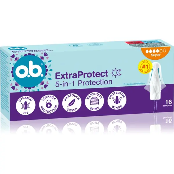 o.b. o.b. Extra Protect Super tamponi 16 kos