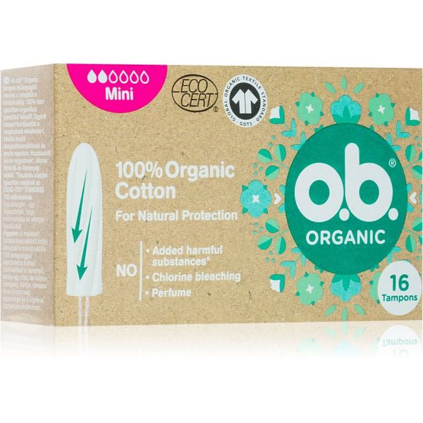 o.b. o.b. Organic Mini tamponi 16 kos