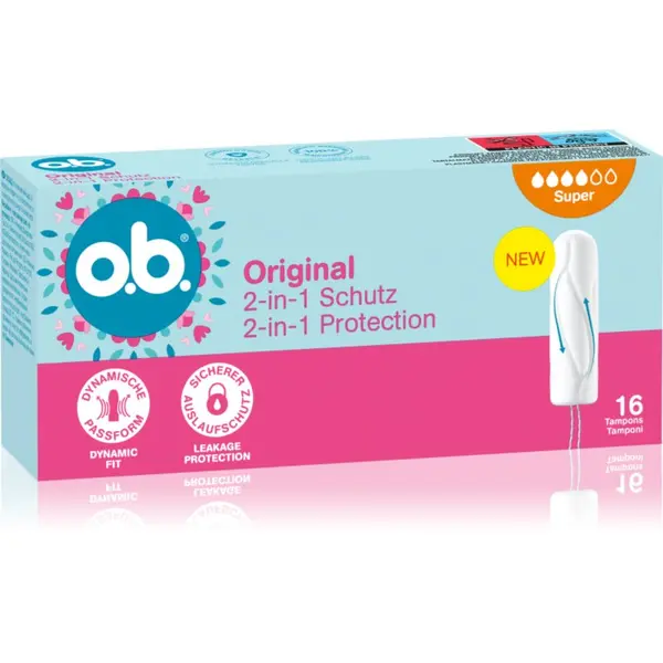 o.b. o.b. Original Super tamponi za močno menstruacijo 16 kos