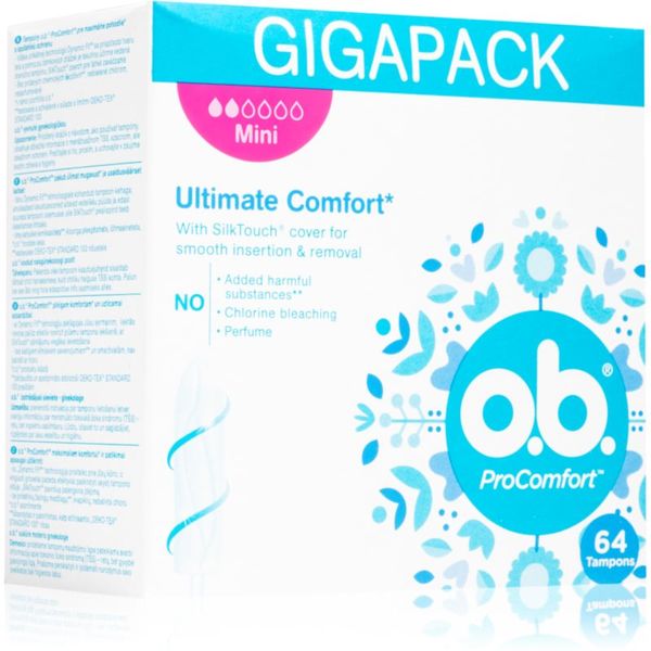 o.b. o.b. Pro Comfort Mini tamponi 64 kos