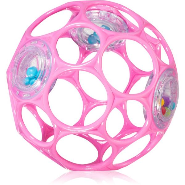 Oball Oball Rattle ropotuljica 0 m+ Dark pink 1 kos